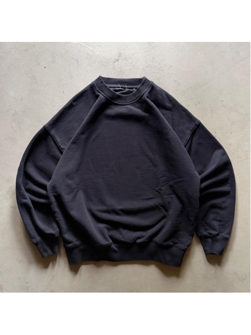 vintage 90s black blank boxy sweatshirt